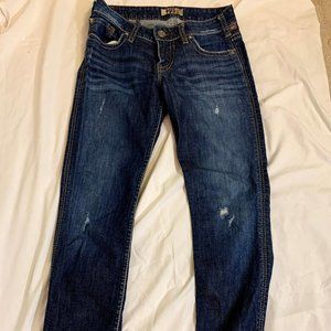 1921 slim navy blue jeans